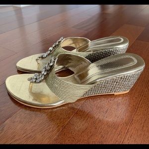 Golden Heel Sandals